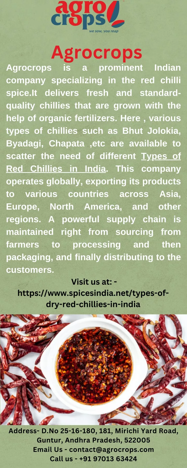 PPT - Types of Red Chillies in India PowerPoint Presentation, free ...