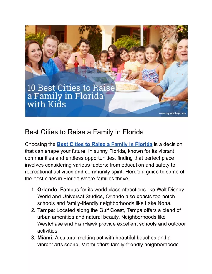 ppt-best-cities-in-florida-to-raise-a-family-in-2024-powerpoint