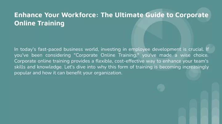 enhance your workforce the ultimate guide