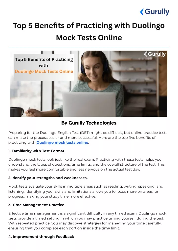 top 5 benefits of practicing with duolingo mock
