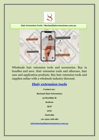 Hair Extension Tools