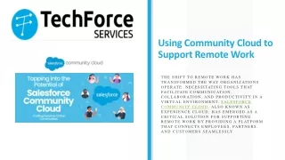 Using Community Cloud to Support Remote Work