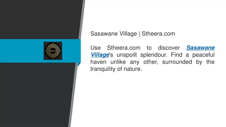 sasawane village stheera com use stheera