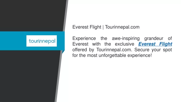 everest flight tourinnepal com experience