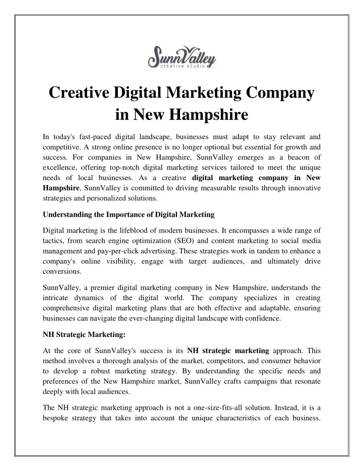 creative digital marketing company