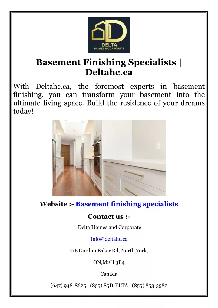 basement finishing specialists deltahc ca