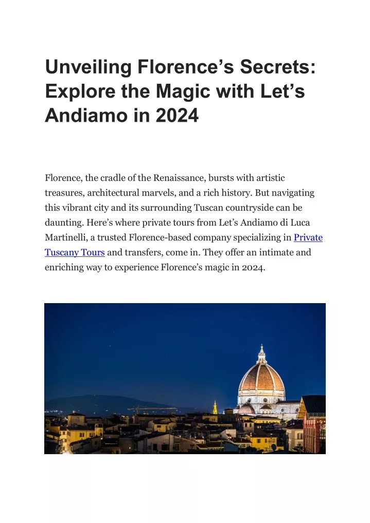 unveiling florence s secrets explore the magic