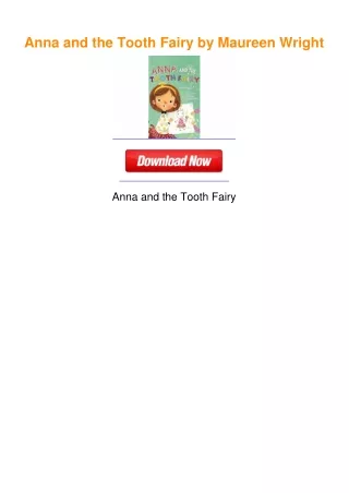 Anna and the Tooth Fairy by Maureen Wright
