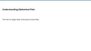 pain on right side of stomach under ribs