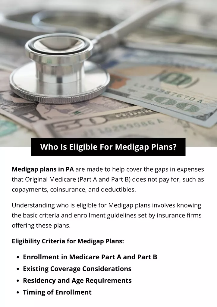 who is eligible for medigap plans