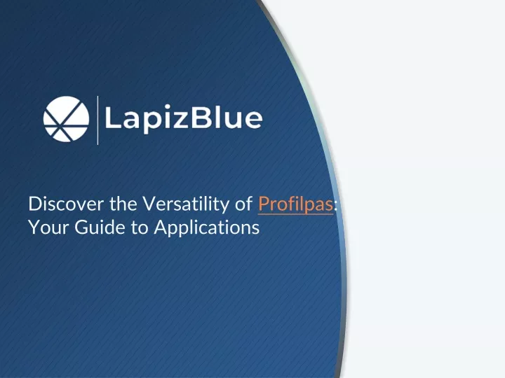 discover the versatility of profilpas your guide to applications