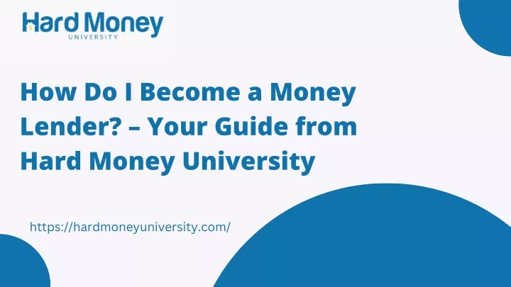 how do i become a money lender your guide from