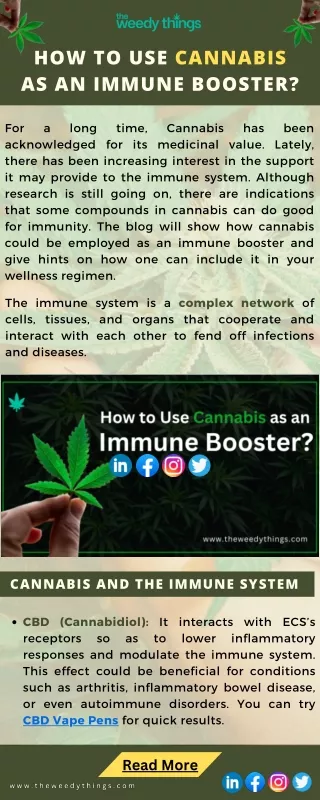 How to Use Cannabis as an Immune Booster?