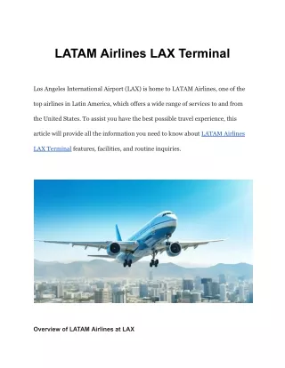LATAM Airlines LAX Terminal