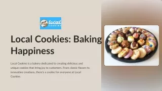 Local Cookies bake the Healthy Cookies