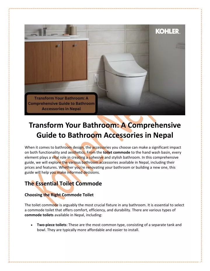 transform your bathroom a comprehensive guide