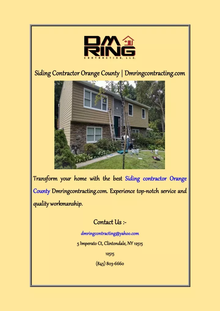 siding sidingcontractor contractororange