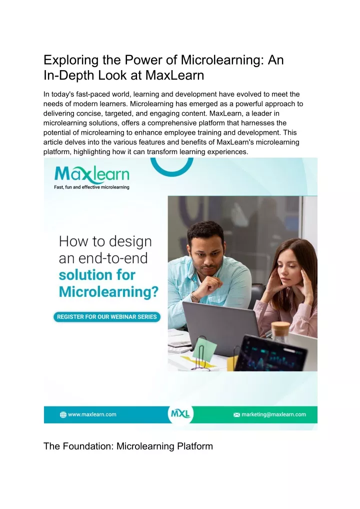 exploring the power of microlearning an in depth