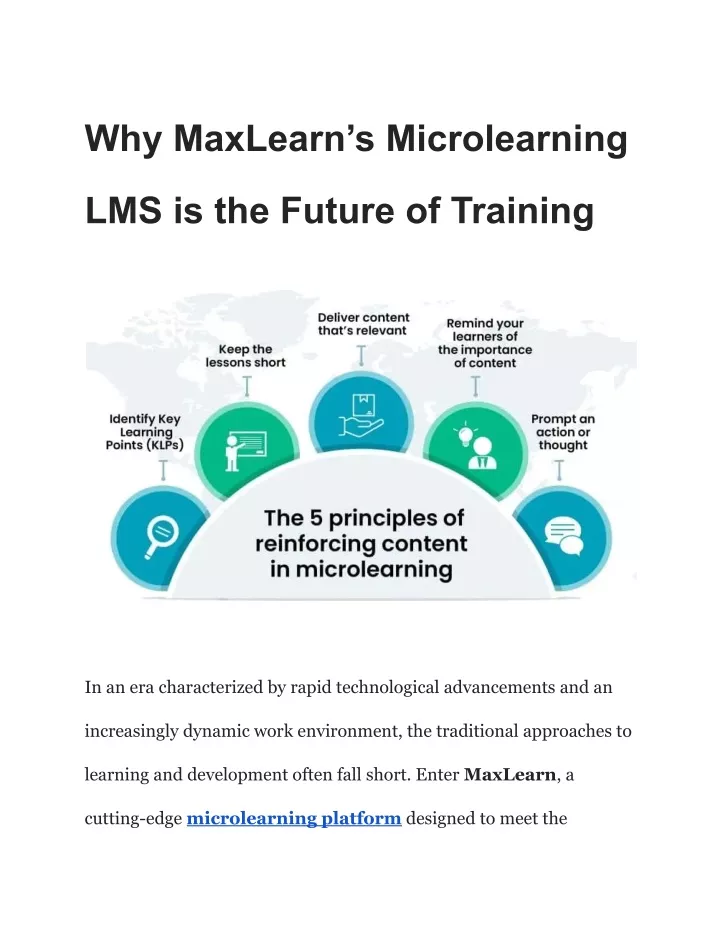 why maxlearn s microlearning