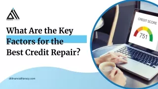 What Are the Key Factors for the Best Credit Repair