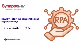 Enhance Logistics with RPA in Transportation Software