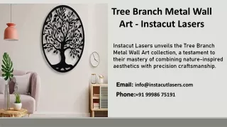 tree branch metal wall art instacut lasers