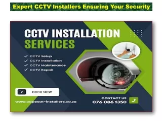 Expert CCTV Installers Ensuring Your Security