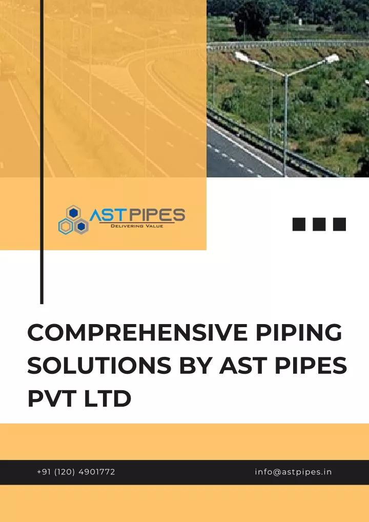 comprehensive piping solutions by ast pipes