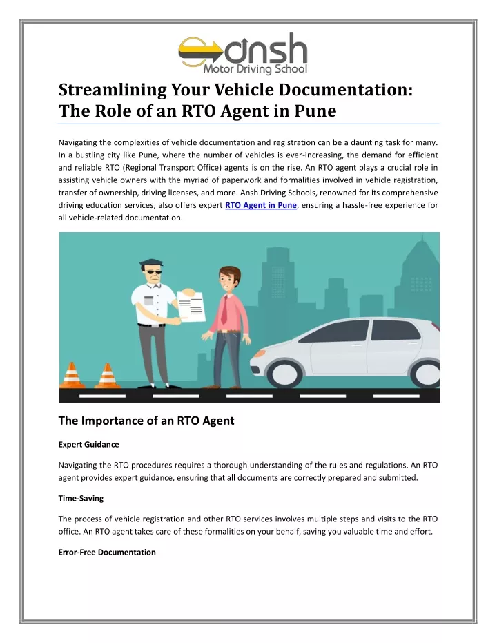 streamlining your vehicle documentation the role