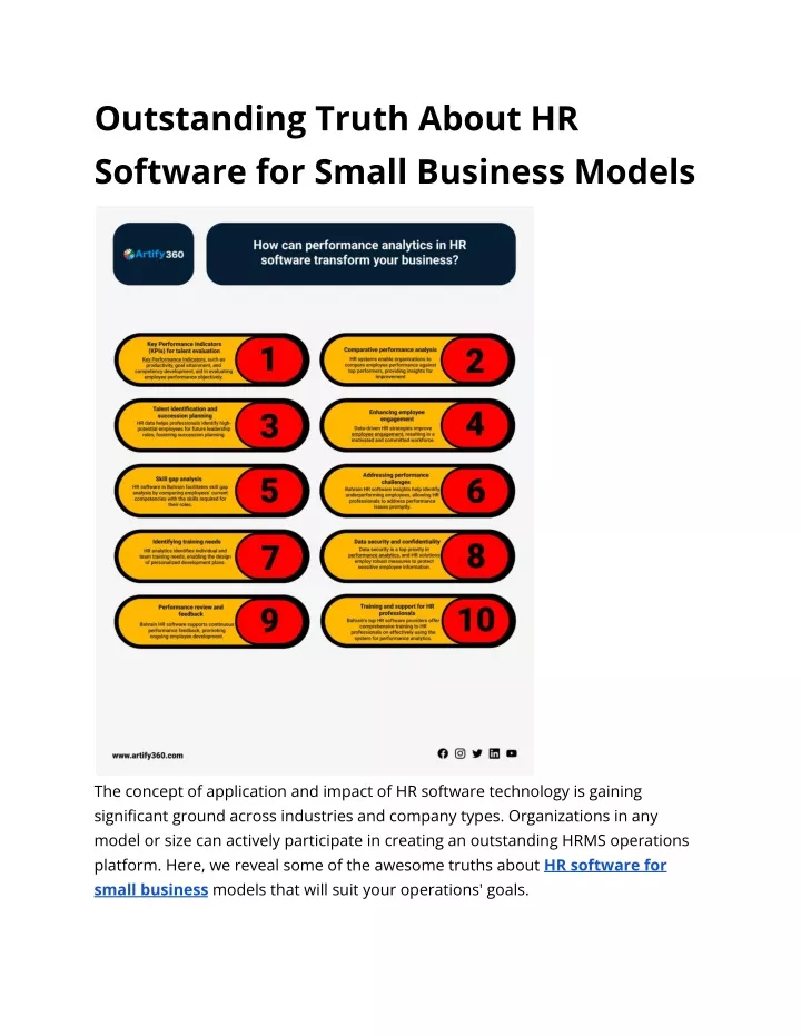 outstanding truth about hr software for small