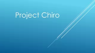 project chiro