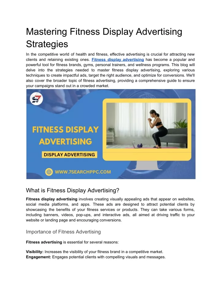 mastering fitness display advertising strategies