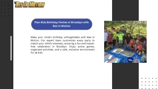 Plan kids birthday parties in Brooklyn