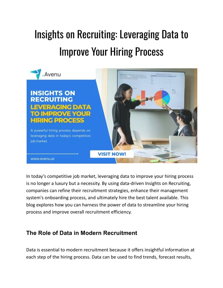 insights on recruiting leveraging data to improve