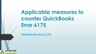 applicable measures to counter quickbooks error 6175
