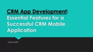 CRM App Development
