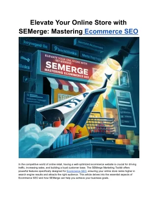 Elevate Your Online Store with SEMerge_ Mastering Ecommerce SEO