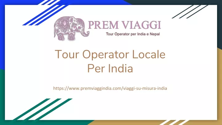 tour operator locale per india