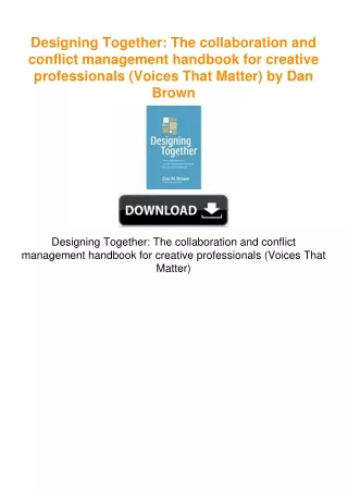 Designing Together: The collaboration and conflict management handbook
