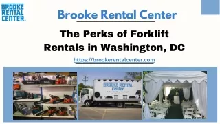 The Perks of Forklift Rentals in Washington, DC