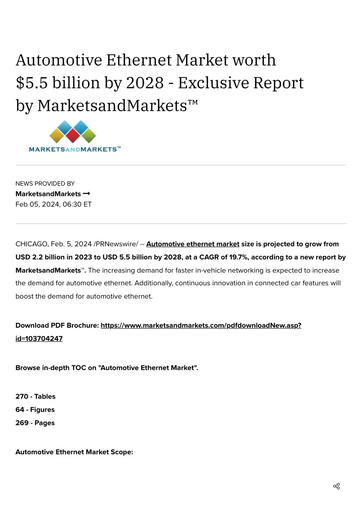 automotive ethernet market worth 5 5 billion