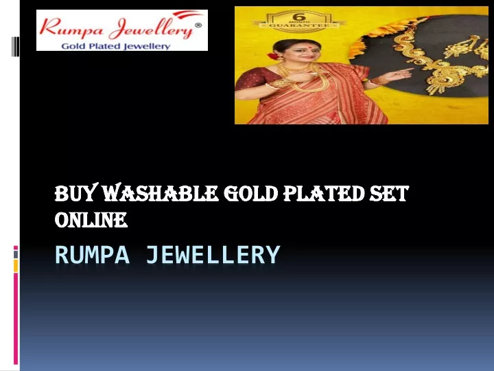 buy washable gold plated set online