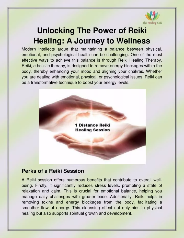 unlocking the power of reiki healing a journey