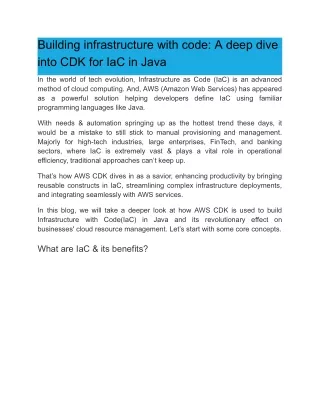 building infrastructure with code a deep dive