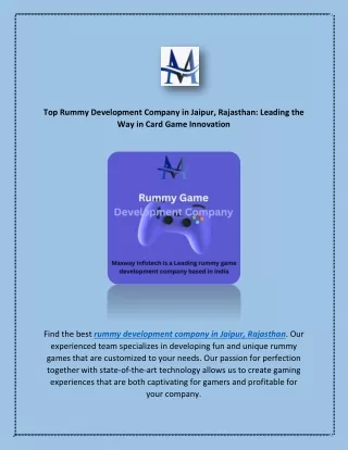 top rummy development company in jaipur rajasthan