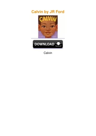 Calvin by JR Ford