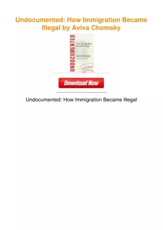 Undocumented: How Immigration Became Illegal by Aviva Chomsky