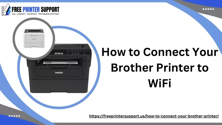 how to connect your brother printer to wifi