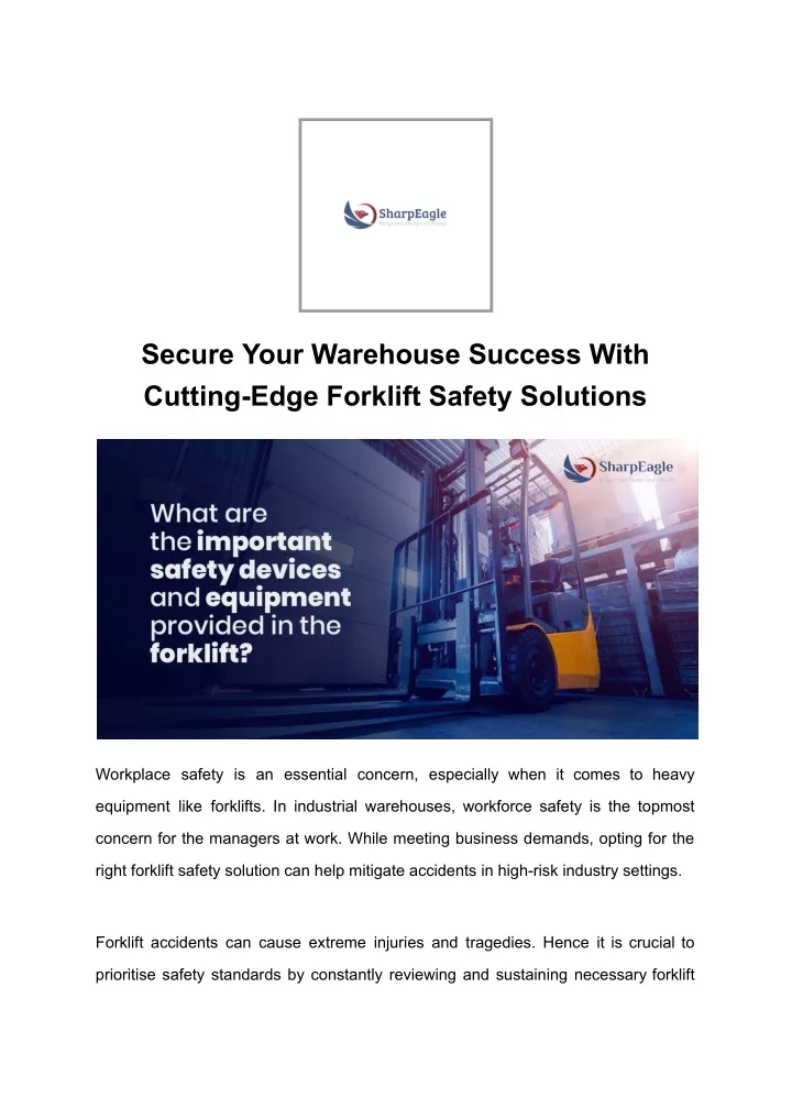 secure your warehouse success with cutting edge