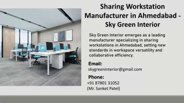 sharing workstation manufacturer in ahmedabad